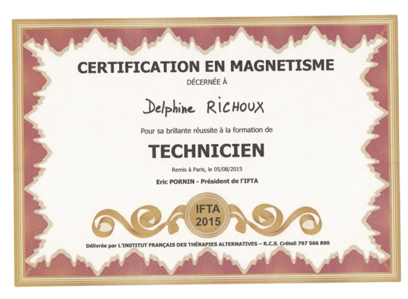 delphine medium certification magnetisme